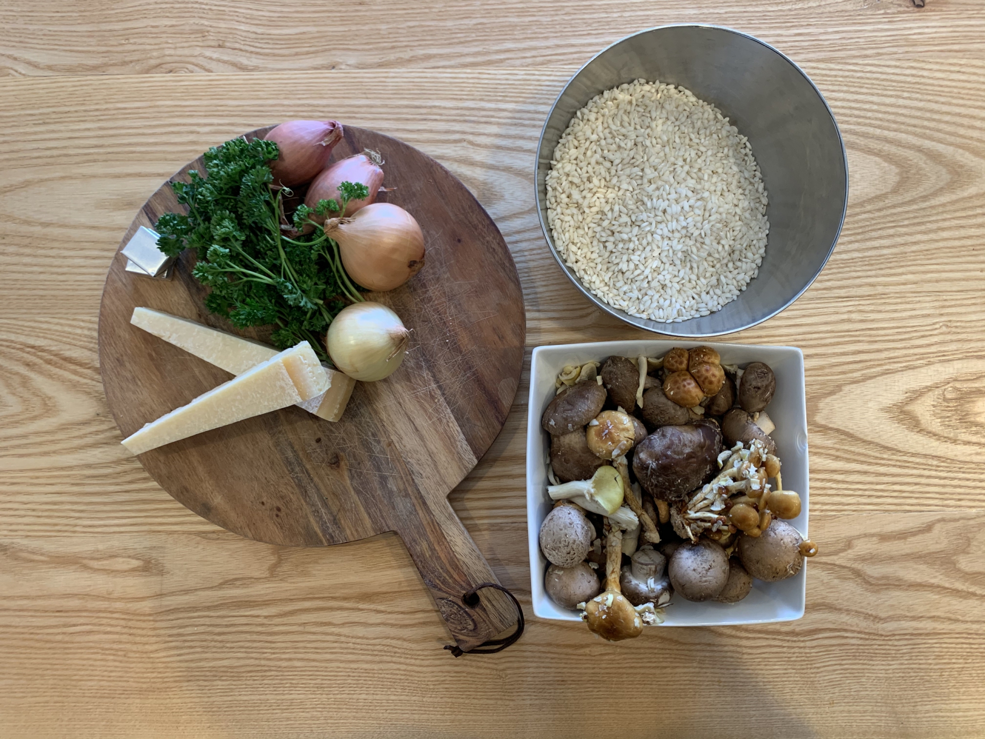 Paddenstoelen risotto